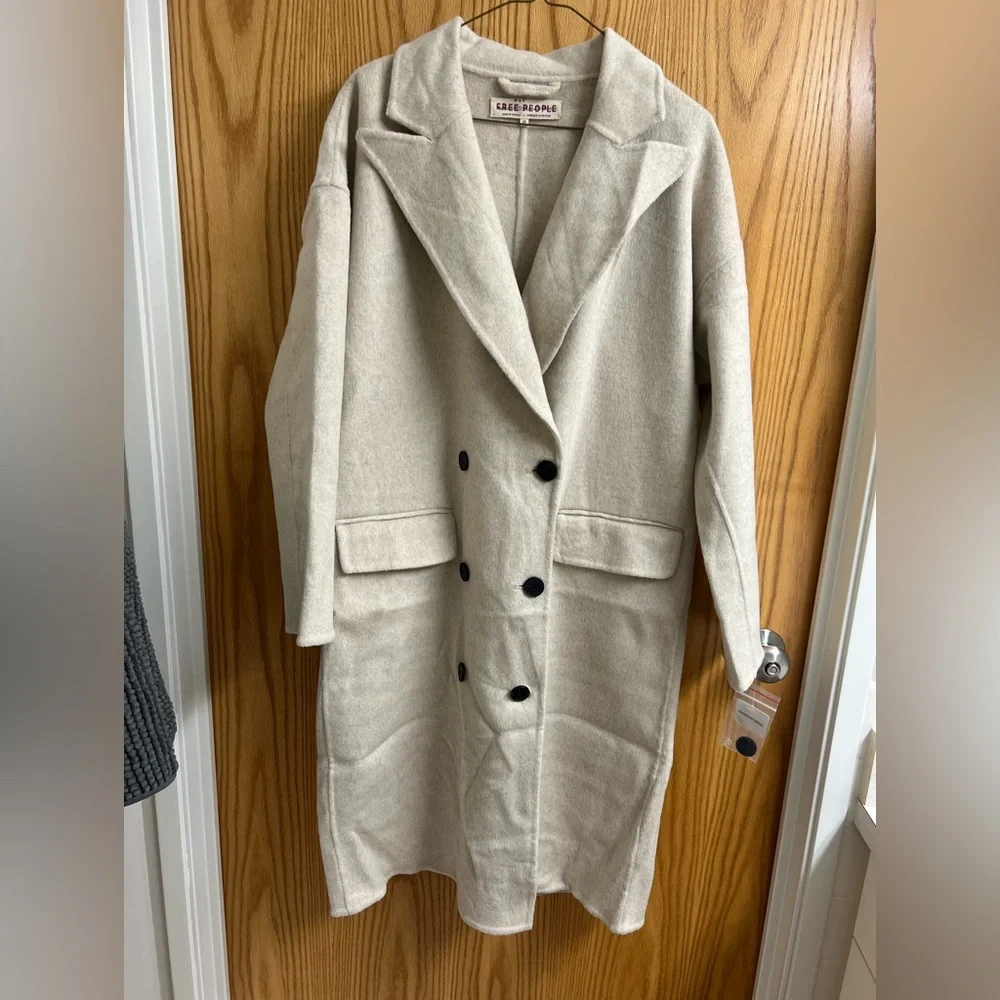 Free People Adore you wool blend coat XS NWT - Picture 3 of 16